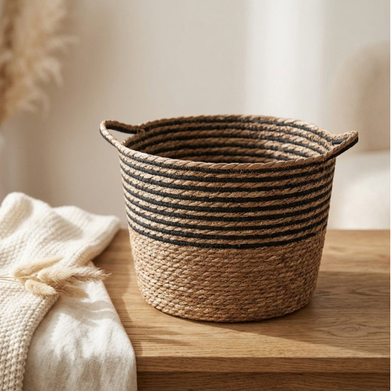 Straw Basket Set 3 Pcs